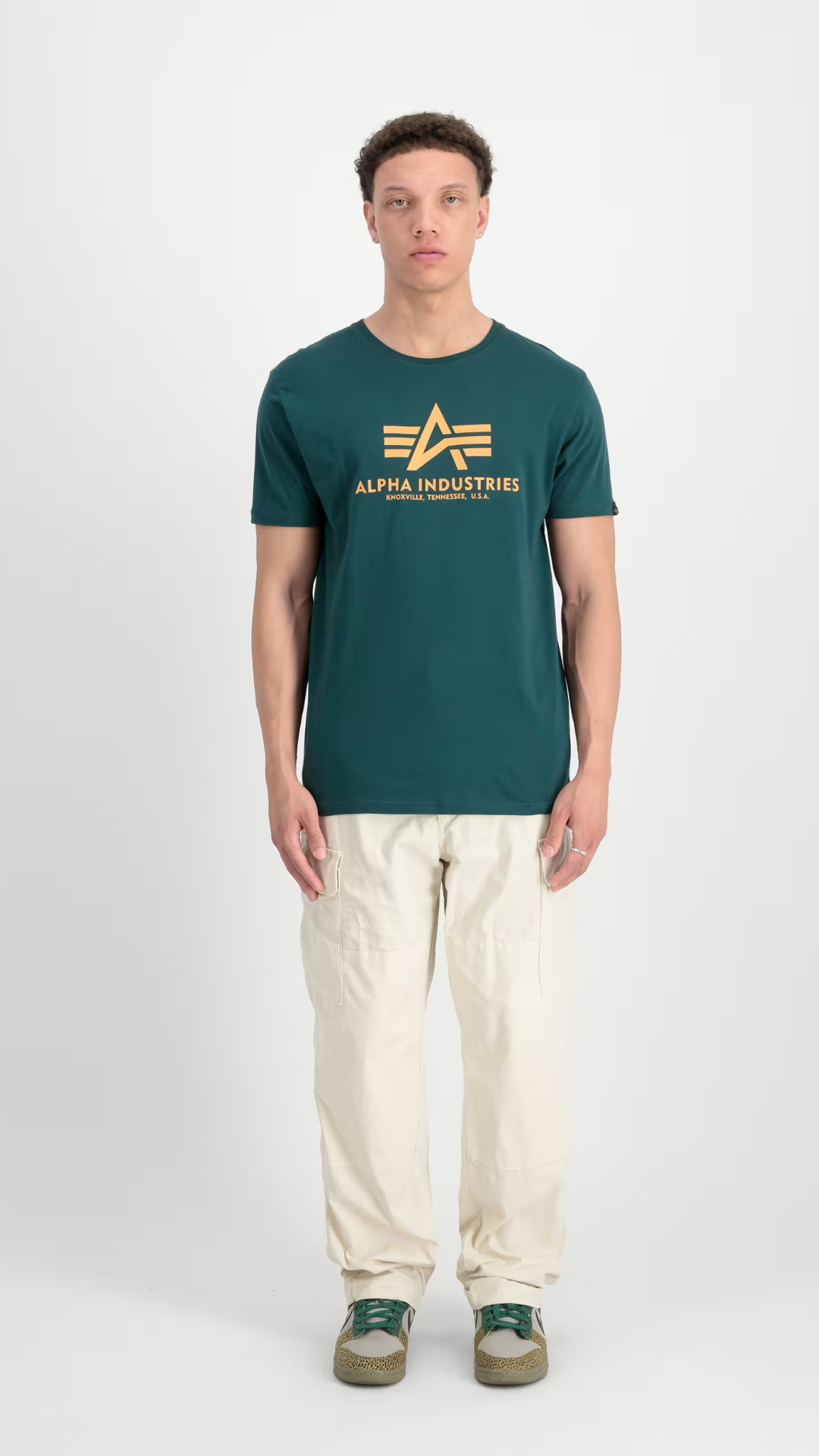 Alpha Industries Basic T-Shirt Force Green - Soulsideshop