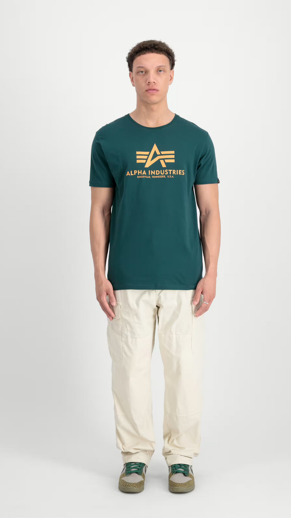 Alpha Industries Basic T-Shirt Force Green - Soulsideshop
