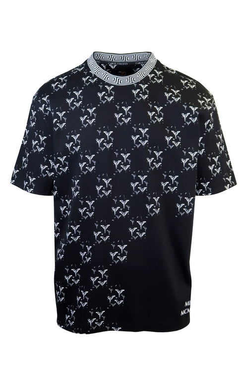 Carlo Colucci Milano All Over Print T-Shirt Black