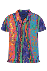 Carlo Colucci Shirt mit Strickdruck Multicolor