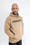 Hoodstar Oversize Hoodie Print Logo Camel