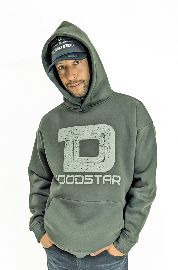 Hoodstar Oversize Hoodie Big D Green