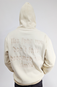 Sixth June Embroidered Hoodie Beige