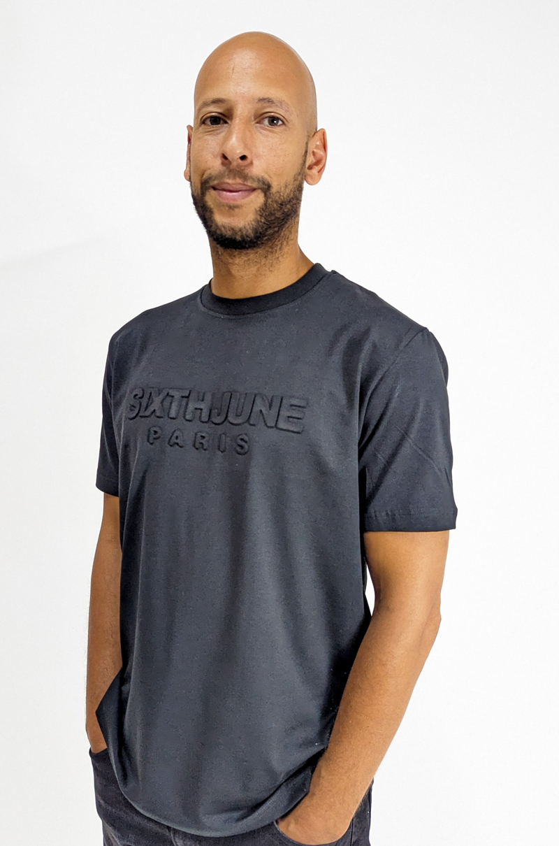 Sixth June Thermo Embossed T-Shirt Black
