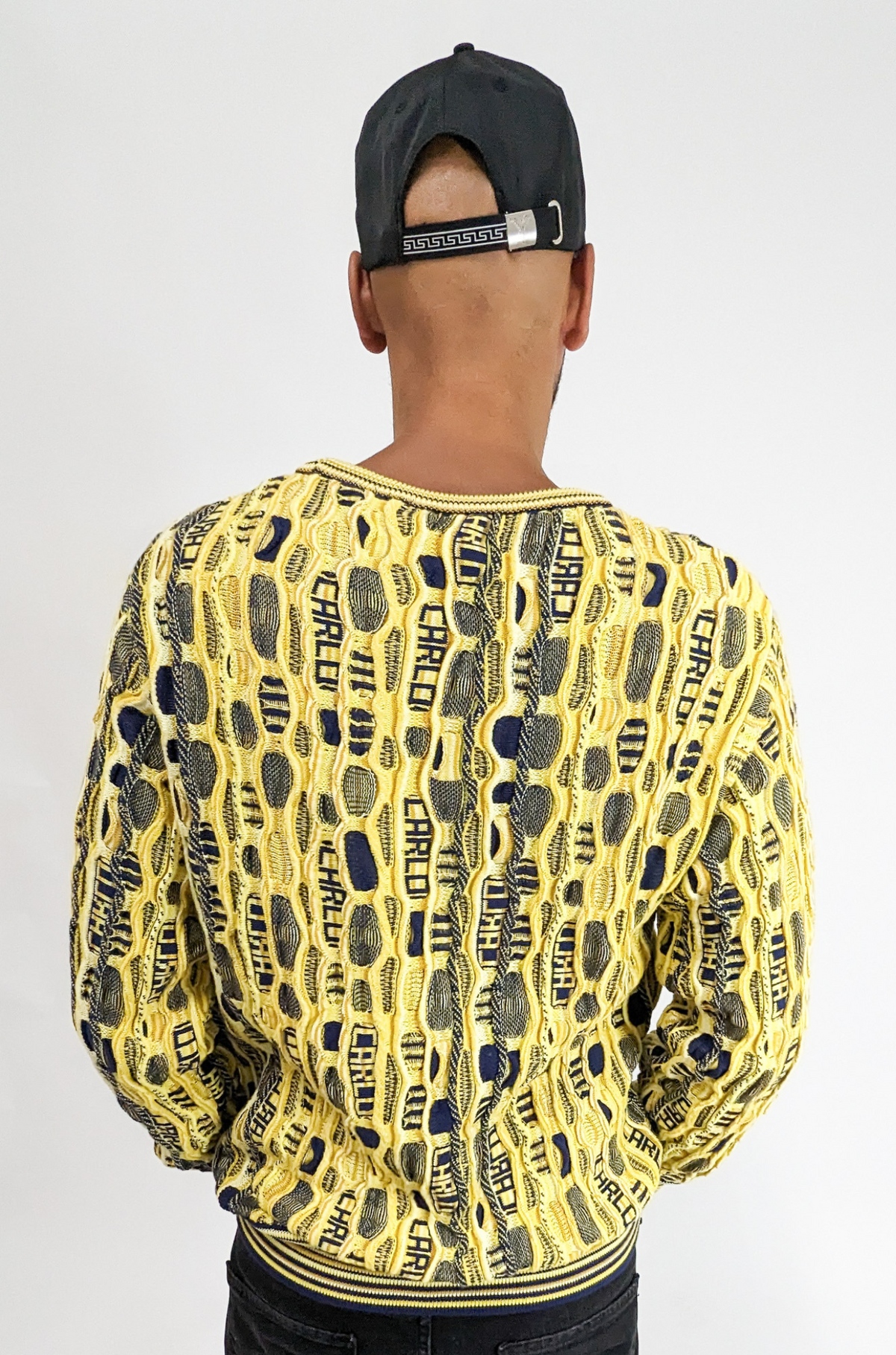 Carlo Colucci Strick Pullover Yellow