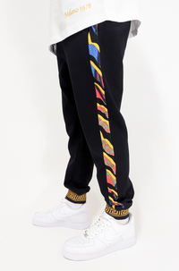 Carlo Colucci  Sweatpants Animal Detail Black