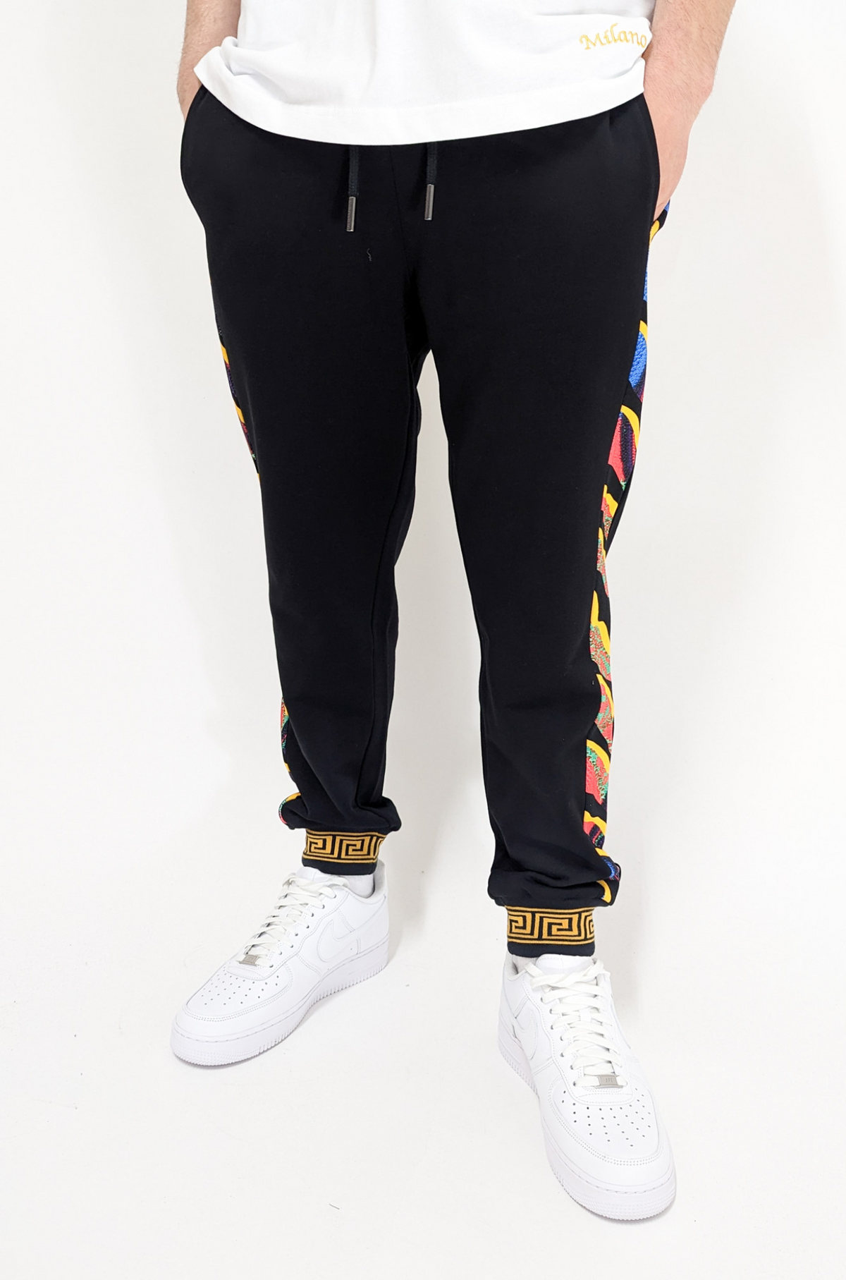 Carlo Colucci  Sweatpants Animal Detail Black