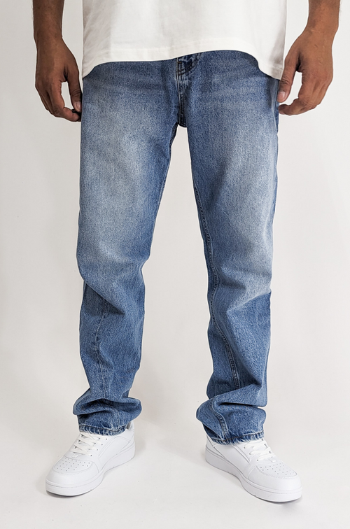 2Y Basic Relaxed Fit Denim Jeans Blue