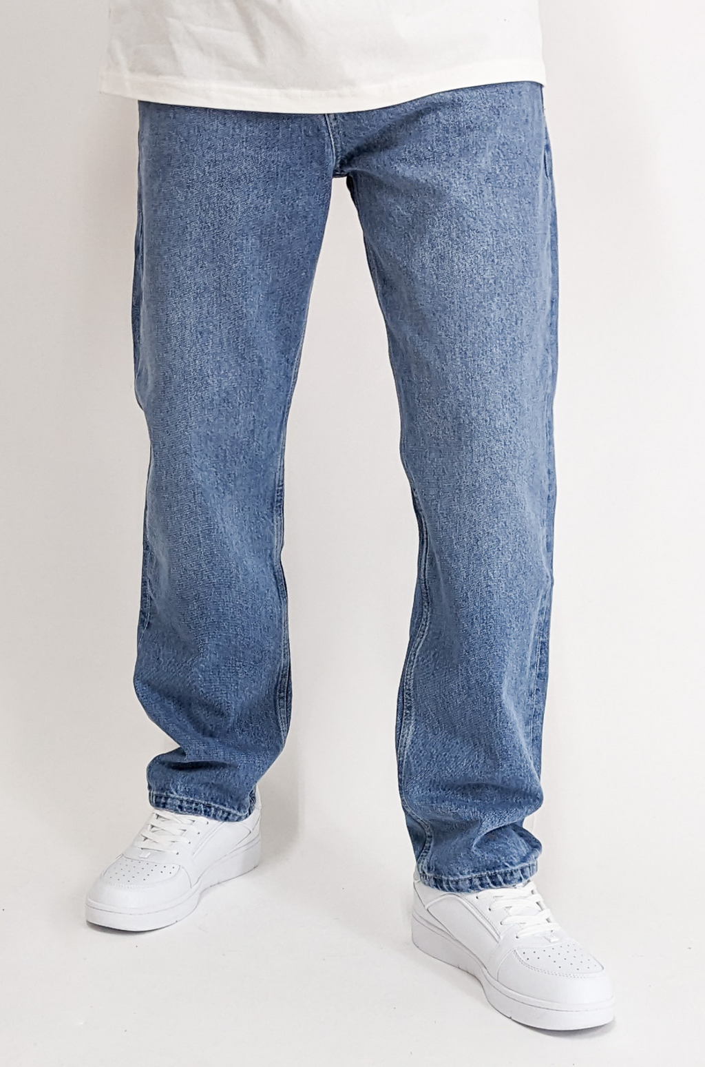 2Y Basic Relaxed Fit Denim Jeans Blue Washed