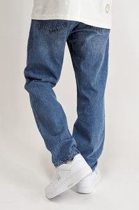 2Y Basic Relaxed Fit Denim Jeans Blue Washed