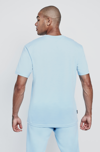 Heven Day Label T-Shirt Baby Blue