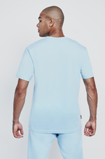 Heven Day Label T-Shirt Baby Blue