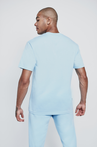 Heven Day Patch T-Shirt Baby Blue