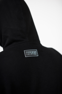 Heven Night  Hoodie Black/ Light Blue