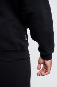 Heven Night  Hoodie Black/ Light Blue