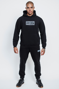 Heven Night  Hoodie Black/ Light Blue