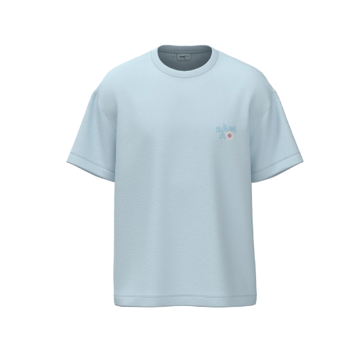 Mágoa Washed Flower T-Shirt Ice Blue - Soulsideshop