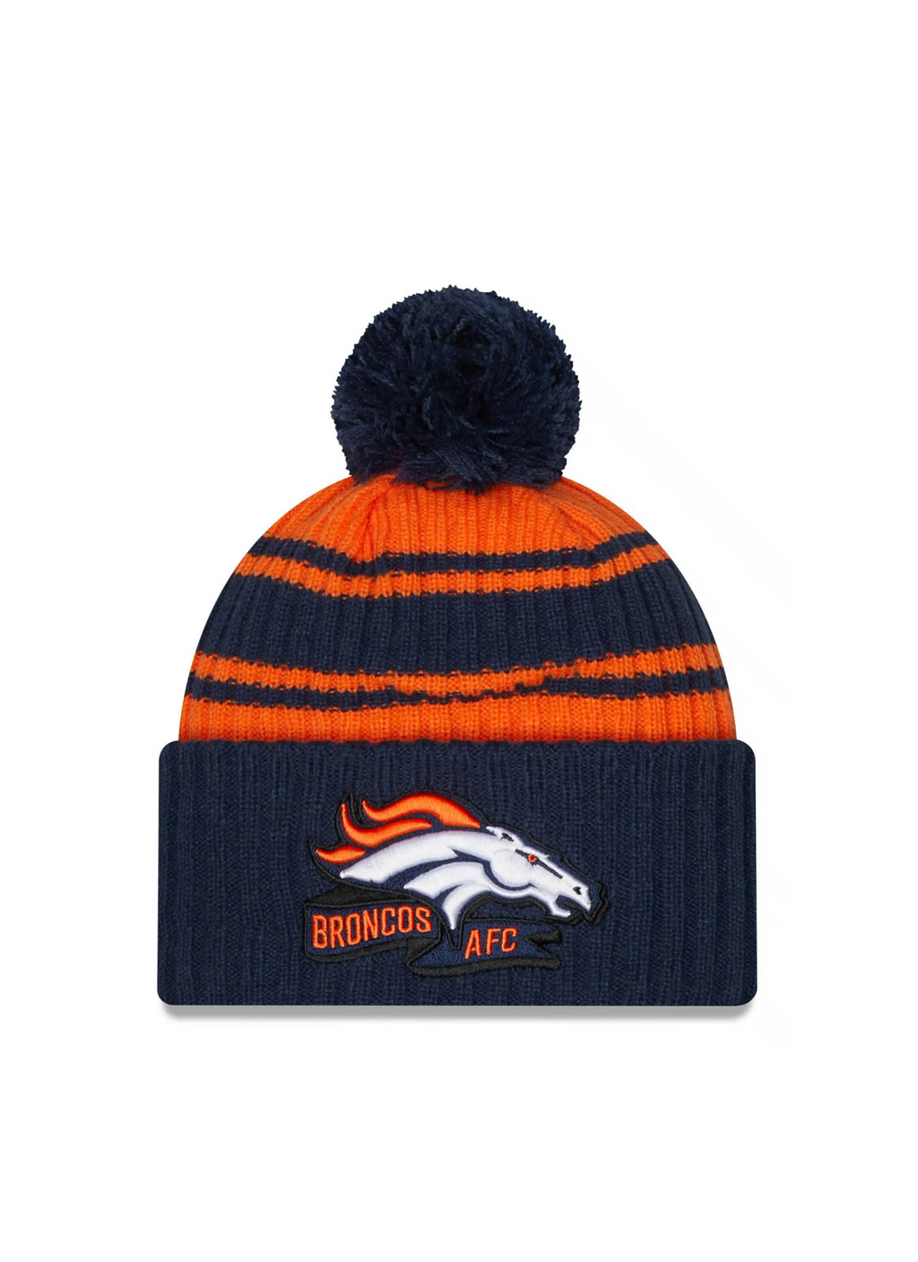 New Era NFL Denver Broncos Knit Beanie Blue Orange