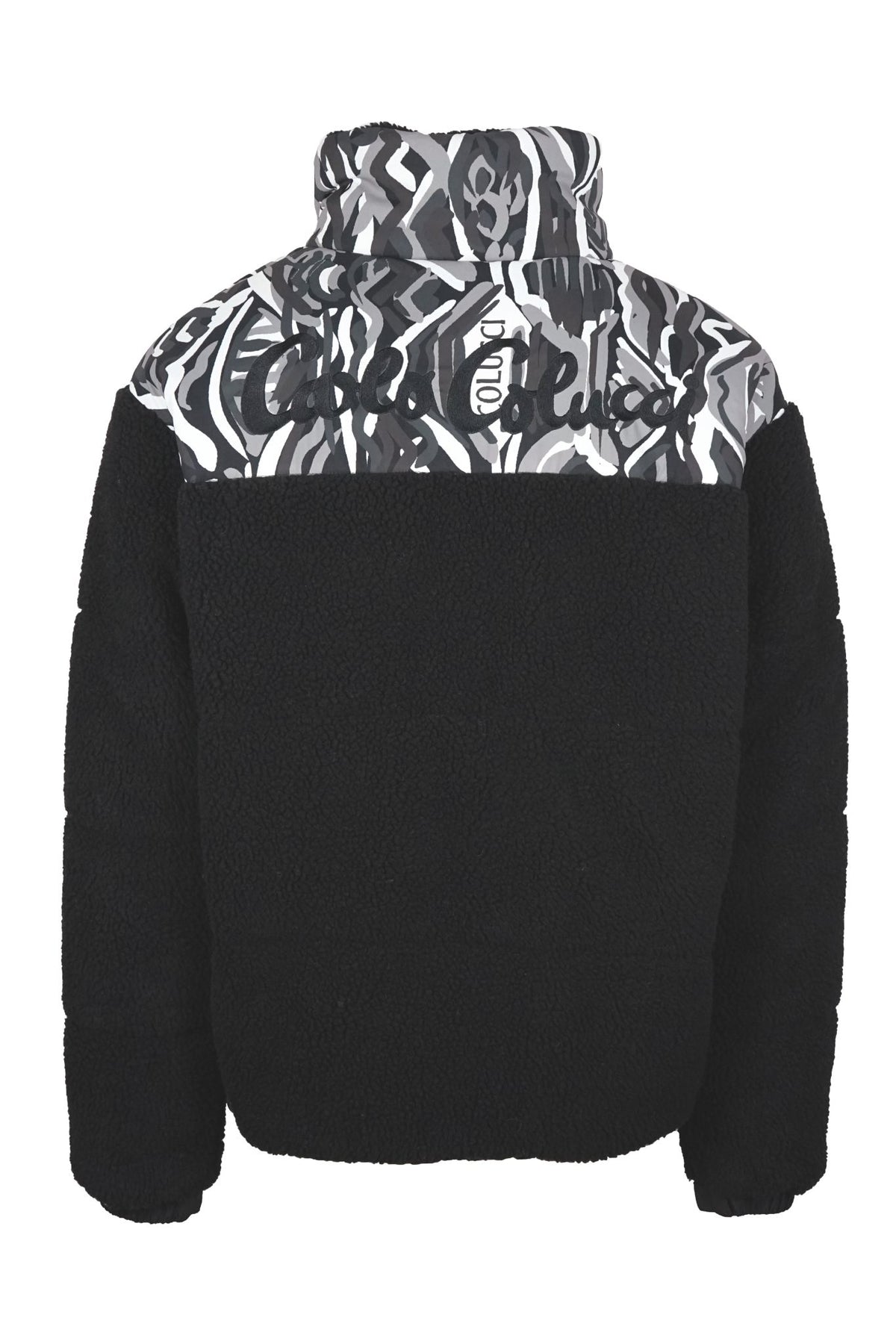 Carlo Colucci Soft Teddy-Fleece-Jacke Black - Soulsideshop