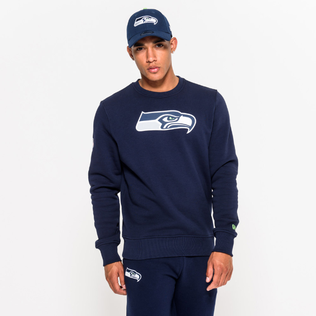 New Era Team Logo Sweatshirt Seattle Seahawks Navy