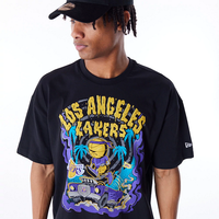 New Era Graphic Drop Shoulder Tee Los Angeles Lakers - Soulsideshop