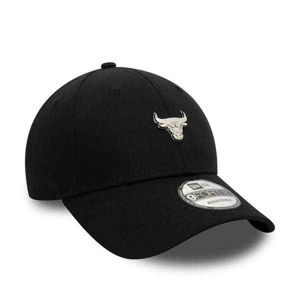 New Era Chicago Bulls Metallic Pin 9Forty Verstellbare Cap Black - Soulsideshop