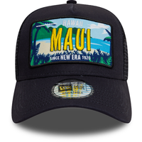 New Era License Plate Trucker Cap Maui Dark Blue - Soulsideshop