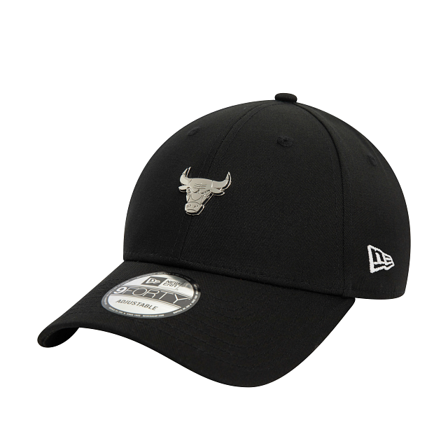 New Era Chicago Bulls Metallic Pin 9Forty Verstellbare Cap Black - Soulsideshop