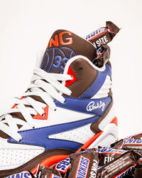 Ewing Sport Sneaker High Top Sport LITE White Brown Blue