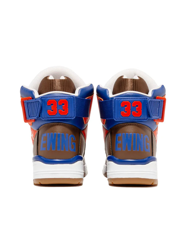 Ewing Sneaker High Top 33 HI Brown Royal Red White