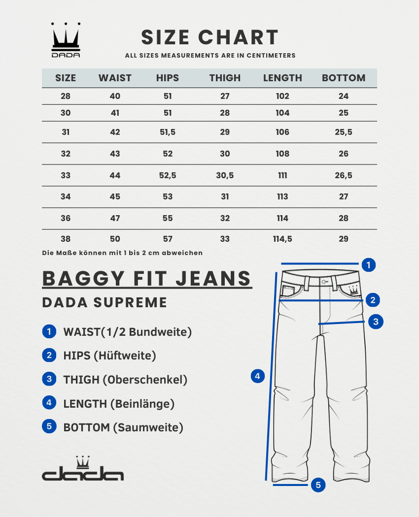 DADA Supreme Worker Open Leg Cargo Baggy Jeans Blue - Soulsideshop