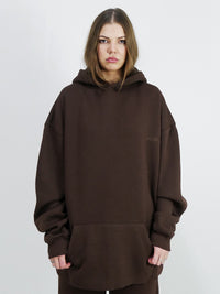 Chamakam Organic Oversized Premium Hoodie Brown - Soulsideshop