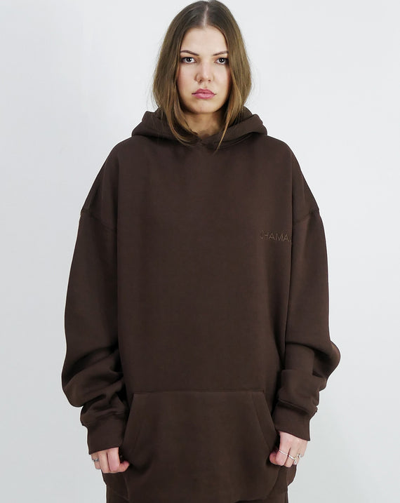 Chamakam Organic Oversized Premium Hoodie Brown
