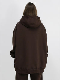 Chamakam Organic Oversized Premium Hoodie Brown - Soulsideshop