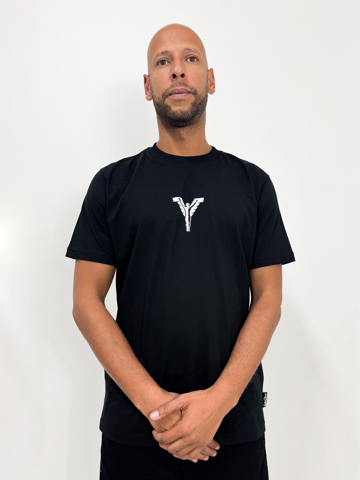 Carlo Colucci Oversize T-Shirt T-Shirt mit Print Black - Soulsideshop