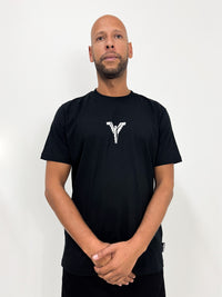 Carlo Colucci Oversize T-Shirt T-Shirt mit Print Black - Soulsideshop