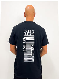 Carlo Colucci Oversize T-Shirt T-Shirt mit Print Black - Soulsideshop