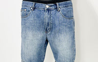 Dada Supreme Coin Crown Jeans Shorts Washed Blue - Soulsideshop