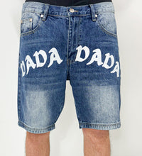 Dada Supreme Front Logo Jeans Shorts Intense Washed Blue - Soulsideshop