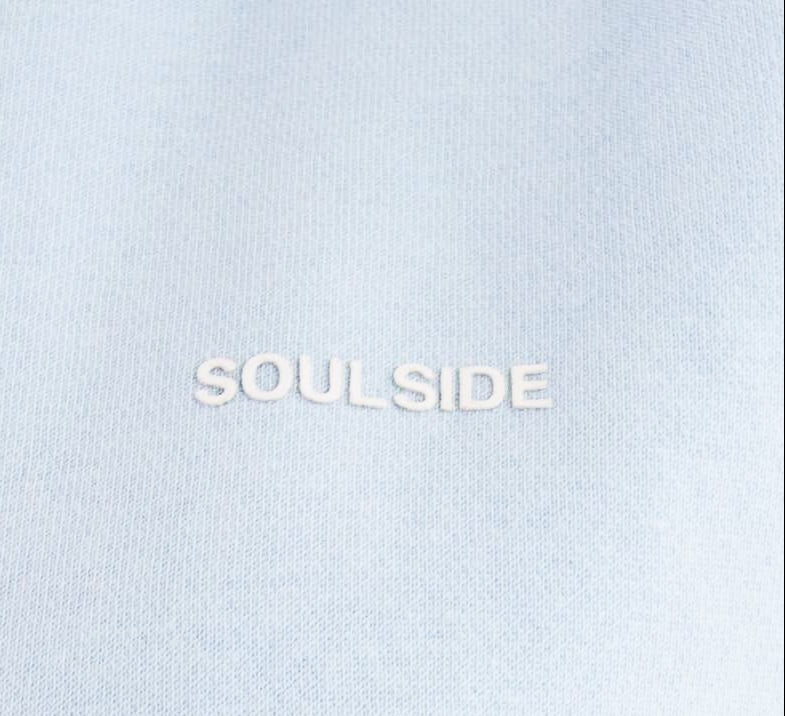 Soulside Frauen Heavy Cropped Hoodie - Cropped Basic Soul - Babyblue - Soulsideshop