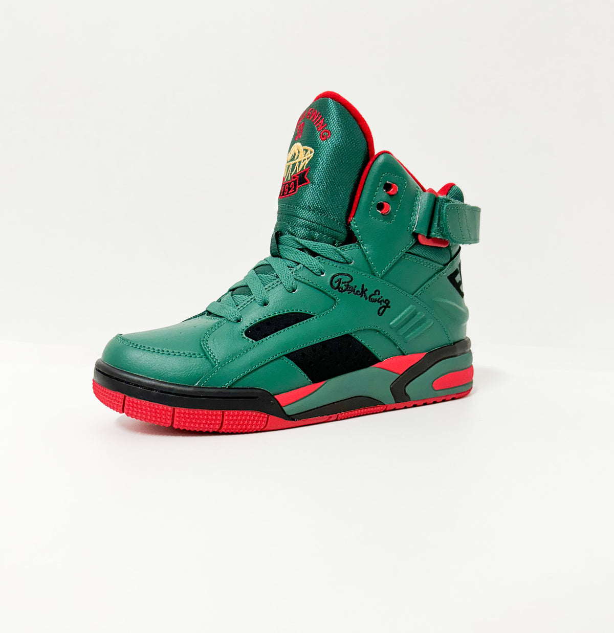 Ewing Sport Sneaker High Top Eclipse Green Black Red - Soulsideshop