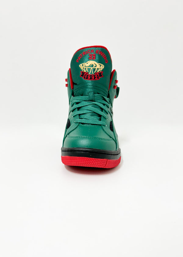 Ewing Sport Sneaker High Top Eclipse Green Black Red - Soulsideshop