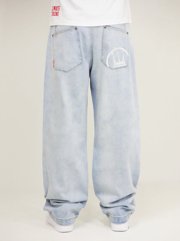 DADA Supreme Freedom Baggy Fit Jeans Ice Blue - Soulsideshop