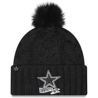 New Era NFL Dallas Cowboys Pom Knit Beanie Black