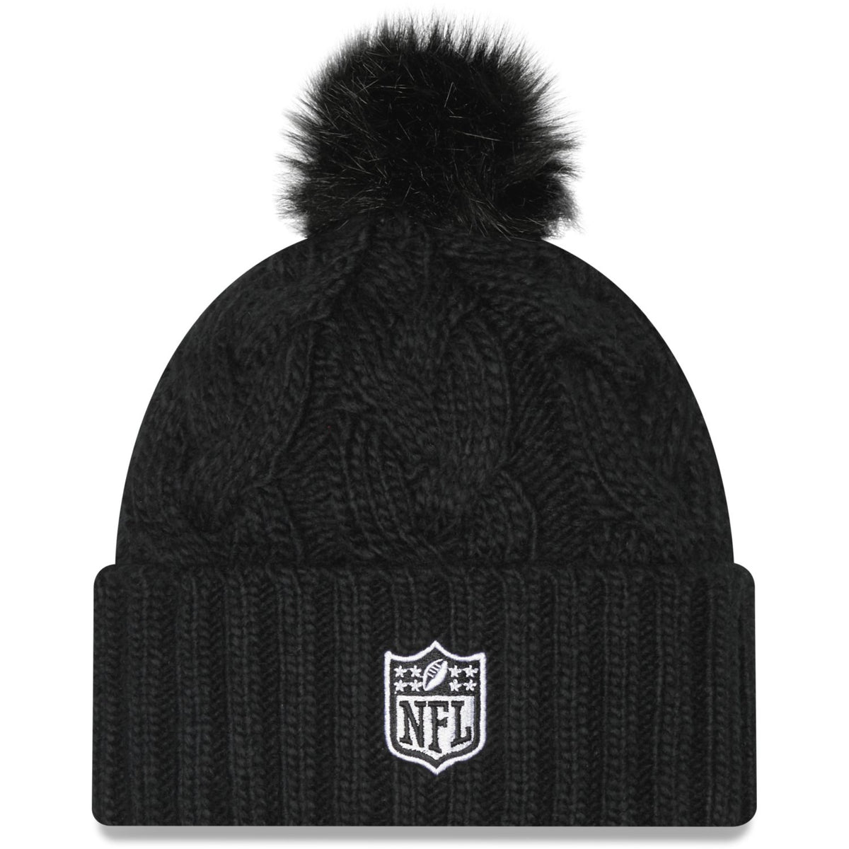 New Era NFL Green Bay Packers Pom Knit Beanie Black kein