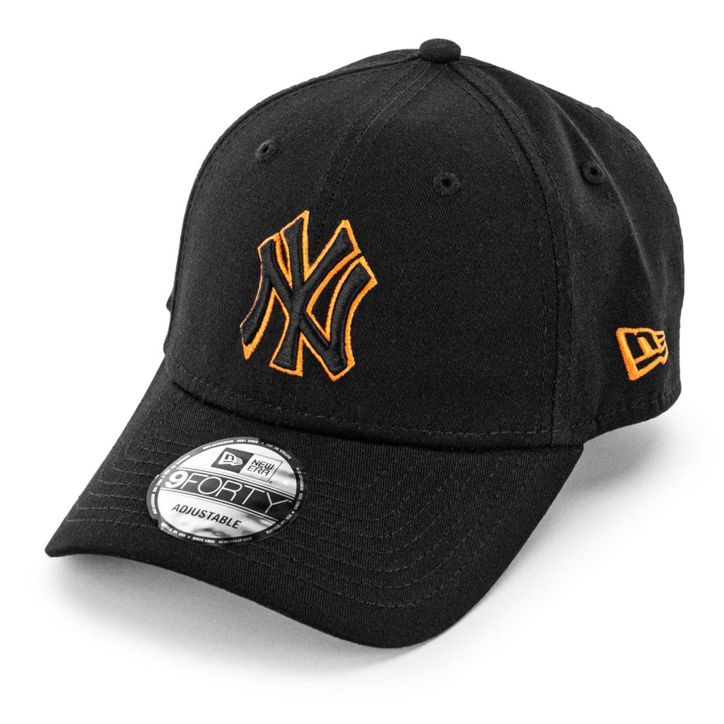 New Era New York Yankees MLB Team Outline 940 Cap Black - Soulsideshop