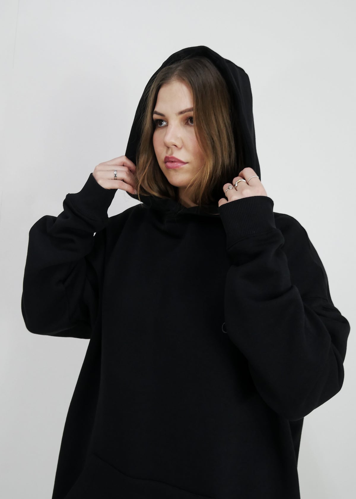 Chamakam Organic Super Oversized Heavy Hoodie Black - Soulsideshop