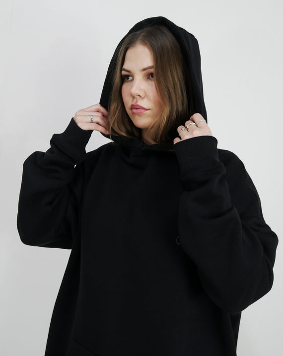 Chamakam Organic Super Oversized Heavy Hoodie Black