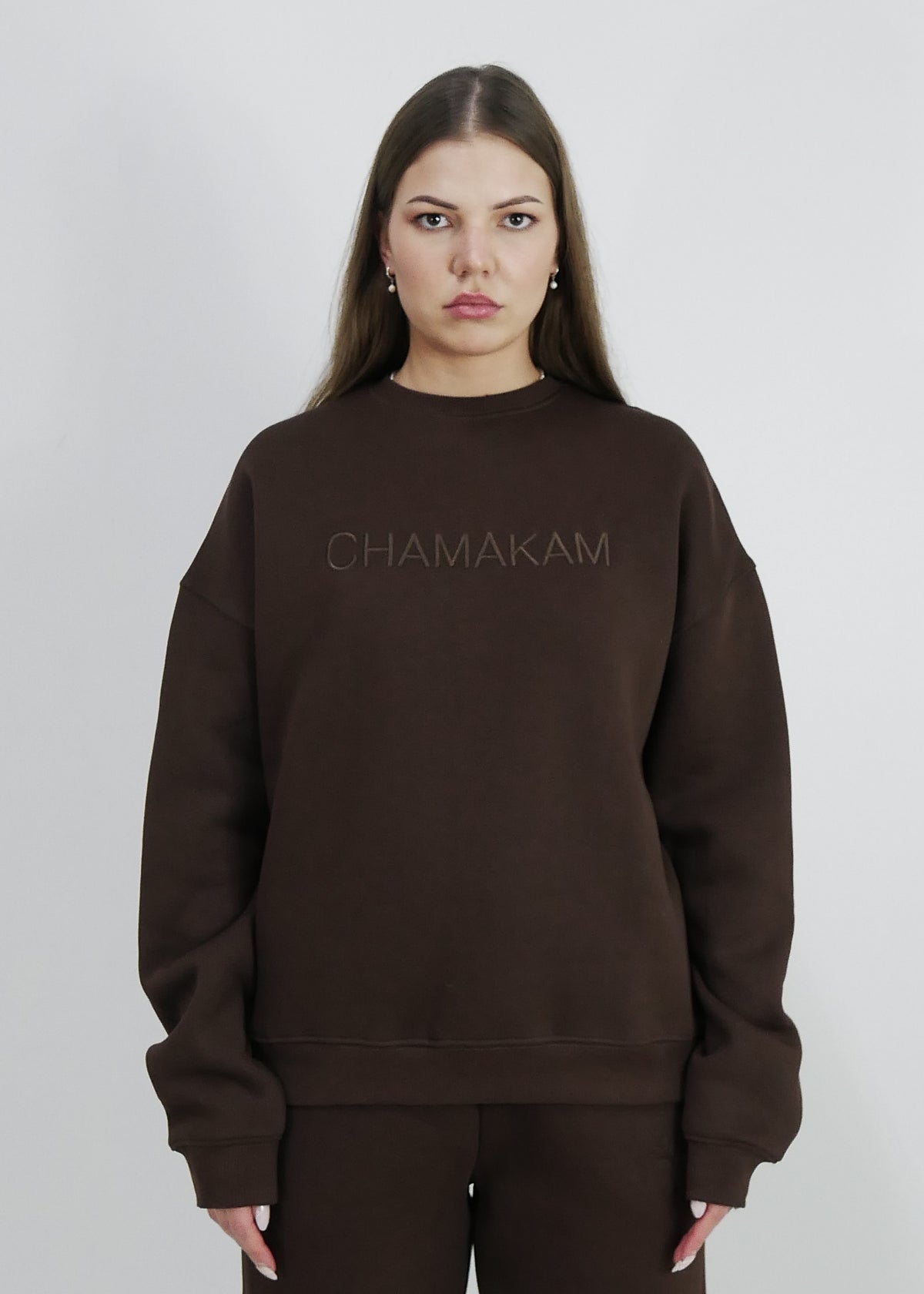 Chamakam Organic Heavy Sweatshirt Braun - Soulsideshop