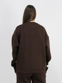 Chamakam Organic Heavy Sweatshirt Braun - Soulsideshop